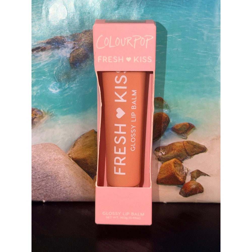 ColourPop Fresh Kiss Glossy Lip Balm Caramel Latte Nude Brown 0.49oz NIB